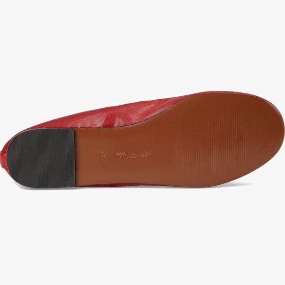 NWT - Madewell The Greta Ballet Flat in Mesh - Red - Size 9 - Picture 3 of 5